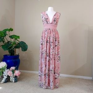 Windsor - Floral Maxi Chiffon Dress Size-S